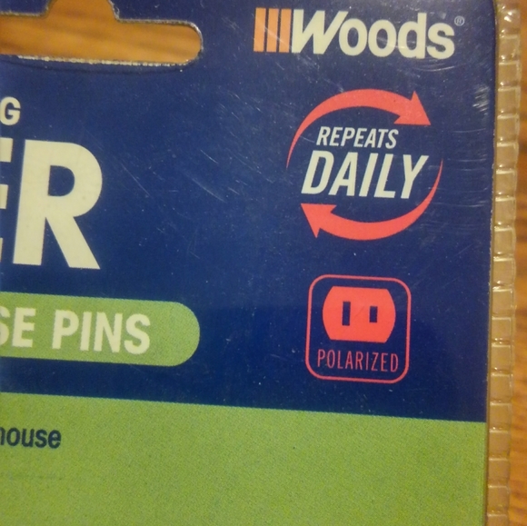 Woods brand Indoor Lighting Timer ⏳ Never Lose Pins Plug in Home 🏡 Timer - Picture 5 of 5